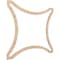 Ekena Millwork 23 38W x 23 38H x 38T Small Lilley Decorative Fretwork Wood Ceiling Panels, Red Oak CELW23X23X0375LEYRO - alternate 10